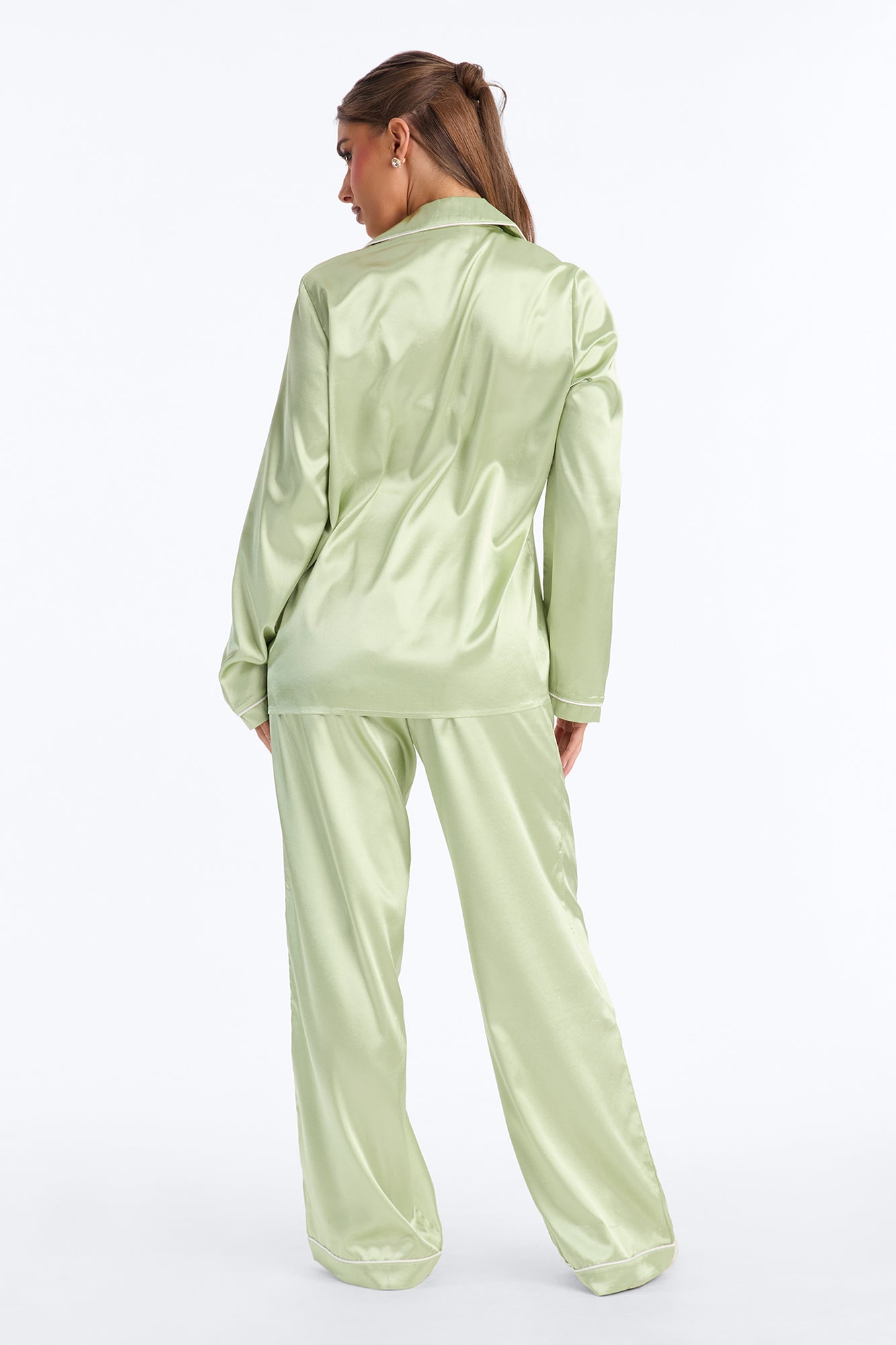 Sage Long Sleeve Pajama Pant Set - Image 4