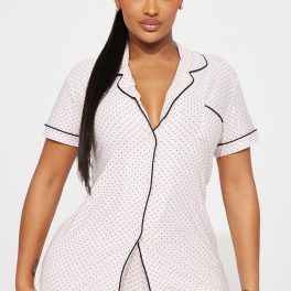 Sleep Tight Pink/combo Pajama Short Set