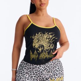 Verilunes Black/combo Inferno Pajama Short Set
