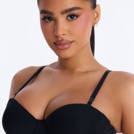 Bold Boost Black Multi Way Strapless Extreme Push Up Bra