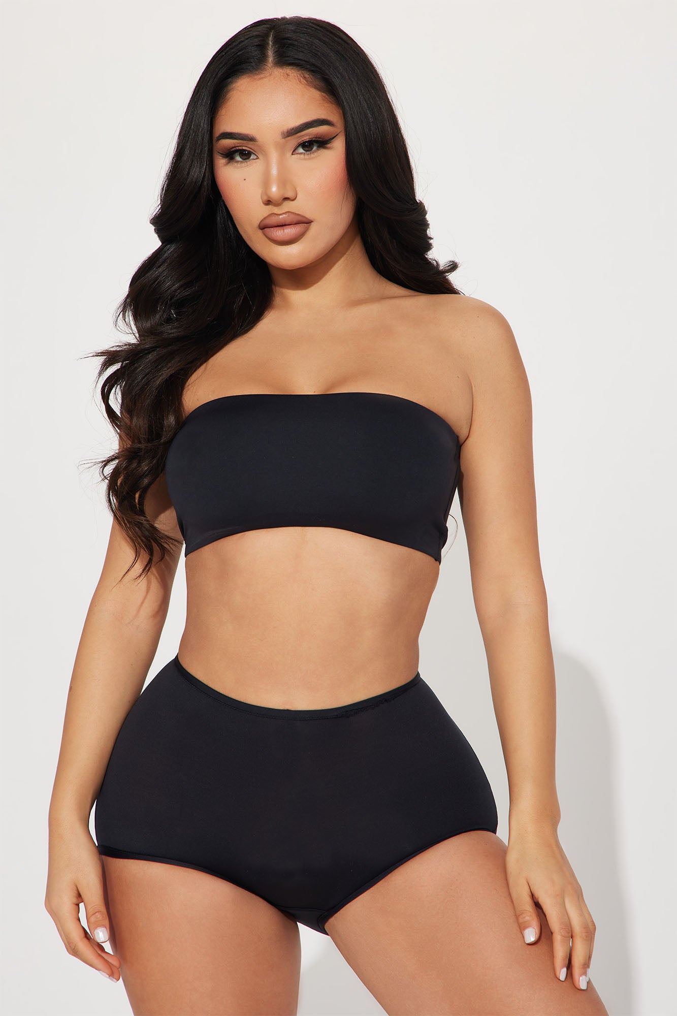 Light As A Feather Black Microfiber Bandeau - Image 2
