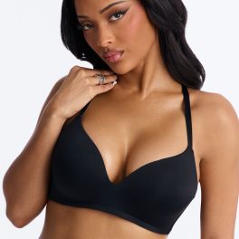 Criss Cross Black Comfort Wirefree Lightly Padded Bra
