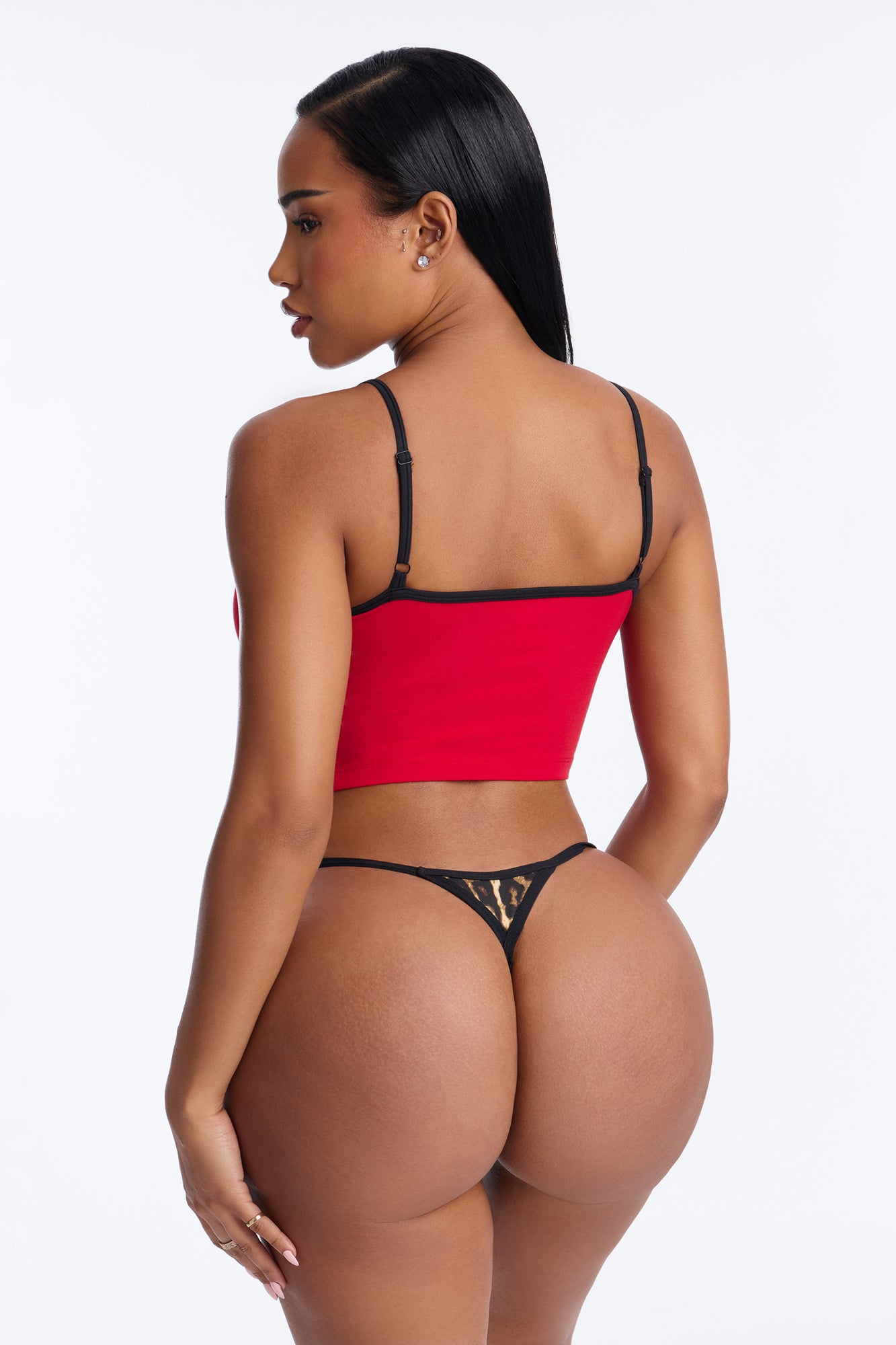 Verilunes Red/combo Wild Thing Pajama Bralette And Panty Set - Image 3