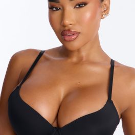 Safe Haven Black Molded Cup T-Shirt Bra