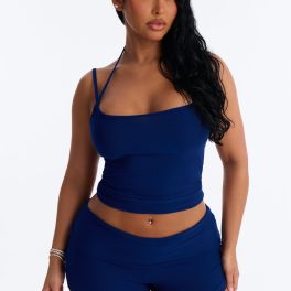 Lonely Night Navy Pajama Short Set