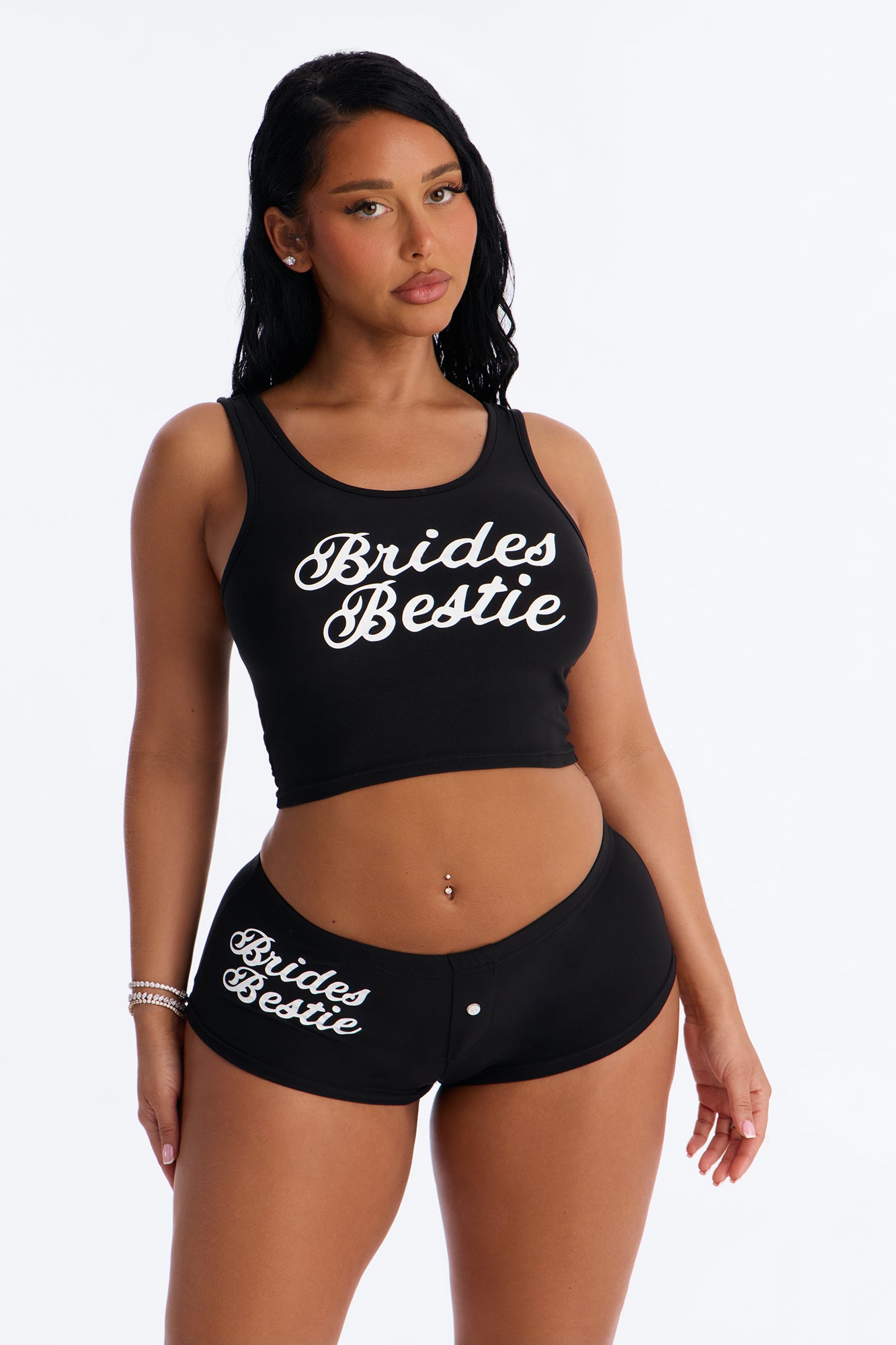 Black Pajama Tank & Short Set