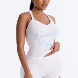 To Be Light Blue Tank & Short Pajama Set