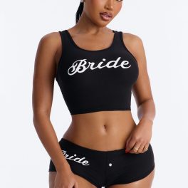 Black Pajama Tank & Short Set