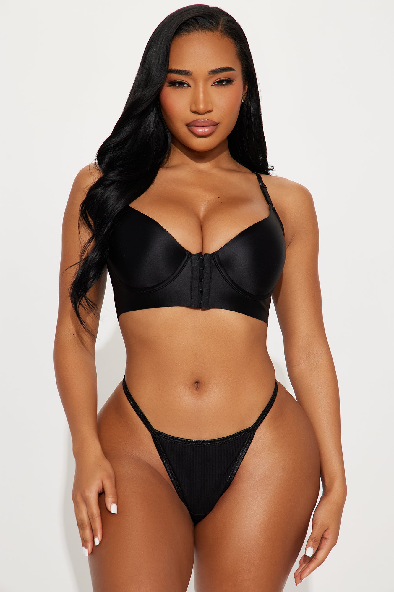 Holding It Together Black Lightly Padded Back Smoothing Bra - Image 2