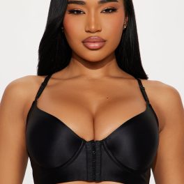 Holding It Together Black Lightly Padded Back Smoothing Bra