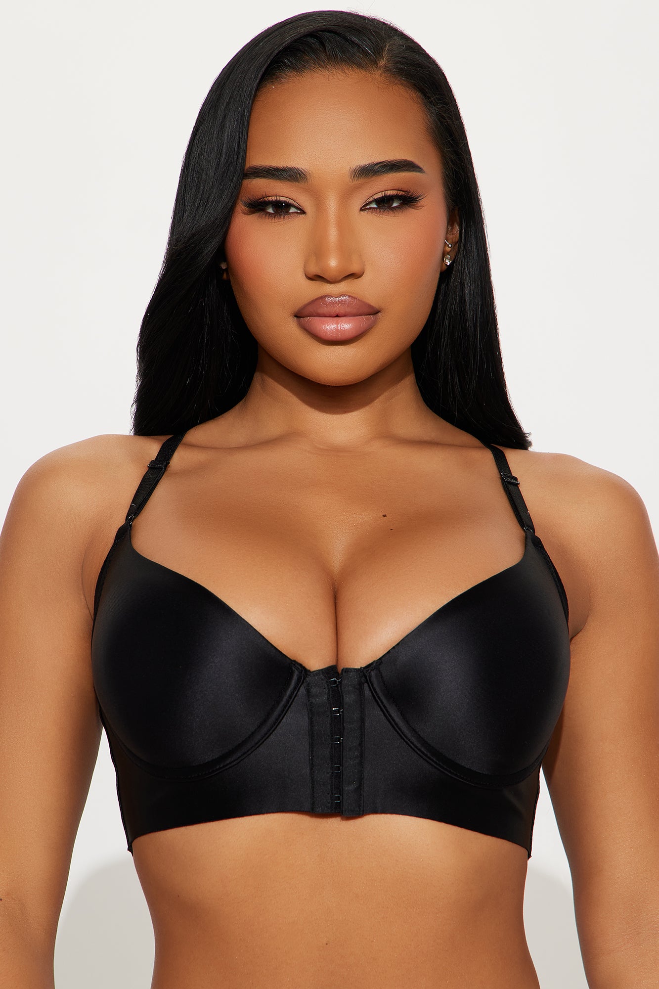 Holding It Together Black Lightly Padded Back Smoothing Bra