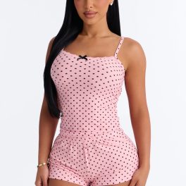 Pillow Talk Pink/combo Pajama Short Set