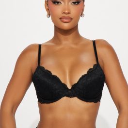 Black Lace Push Up Bra