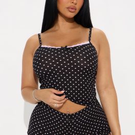Endless Dreams Black/Pink Cami Pajama Short Set