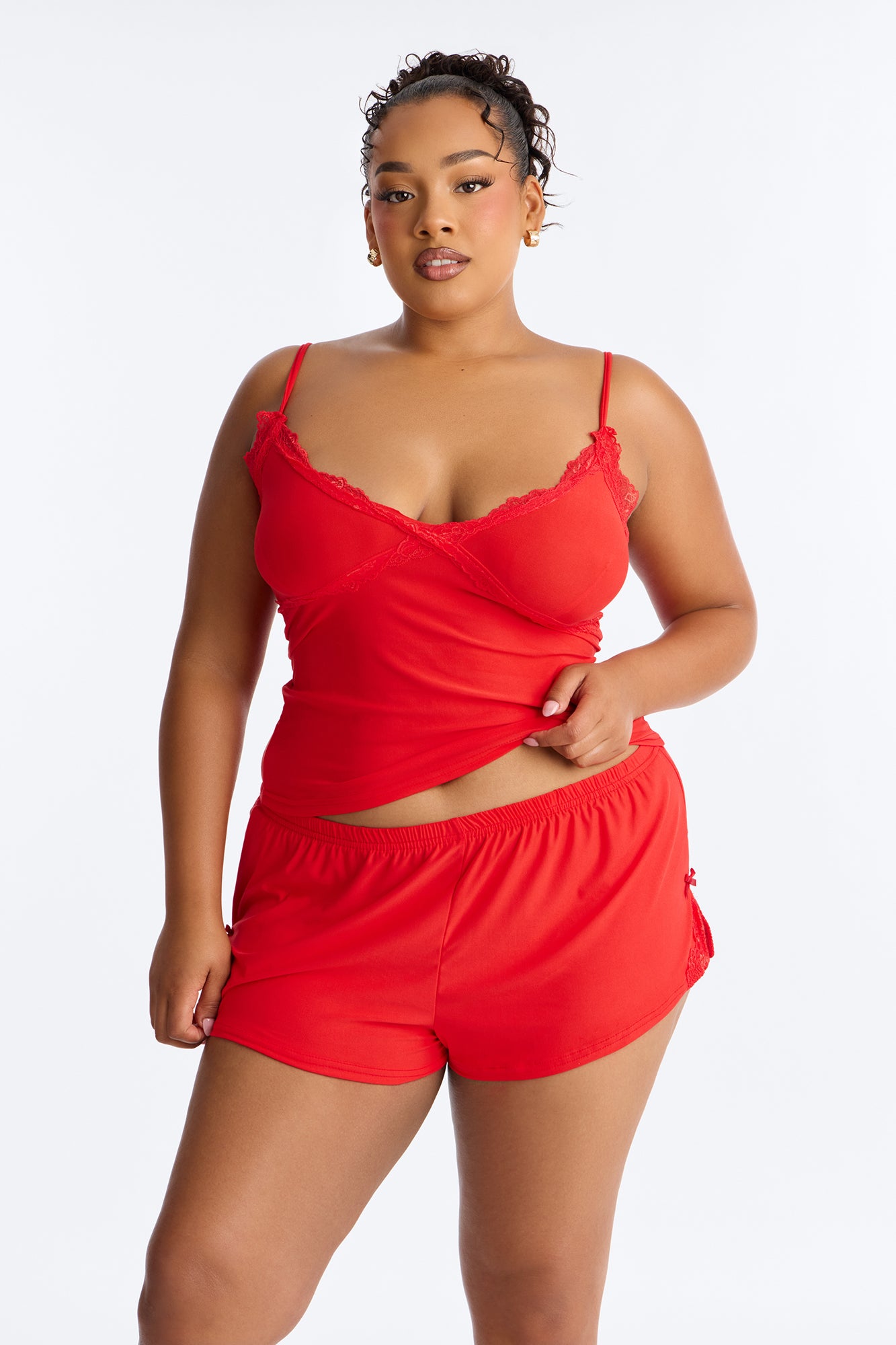 Verilunes Red Pajama Short Set - Image 4
