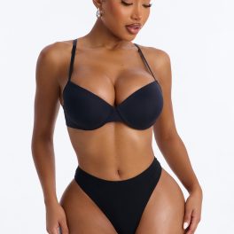 Black Extreme Push Up Bra