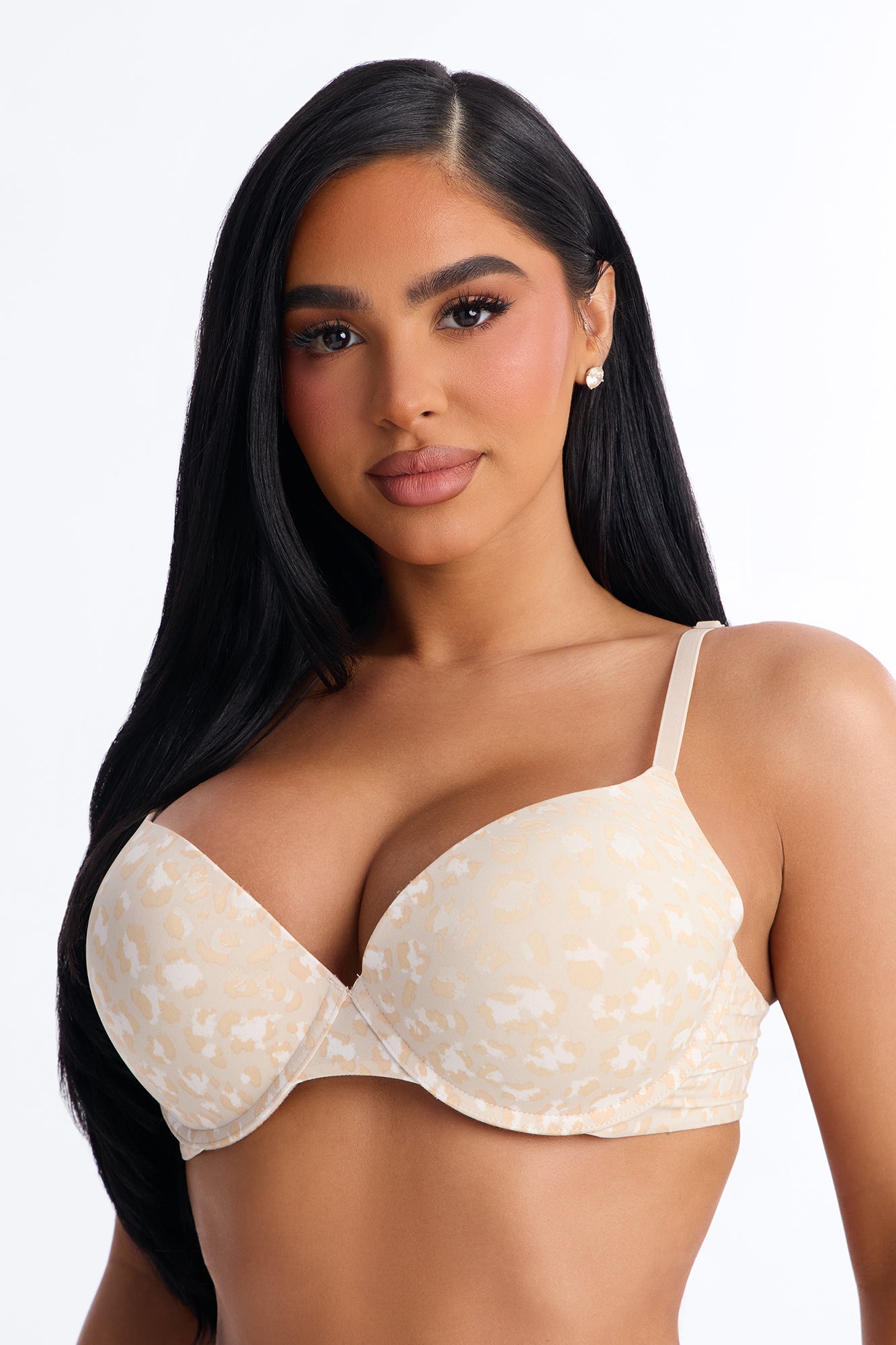 Sand/combo Comfort Stretch Push Up Bra