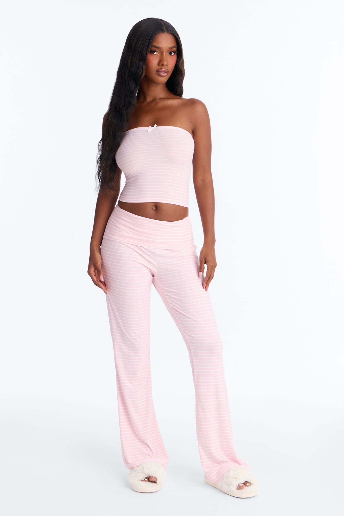 Under The Stars Pink/combo Pajama Pant Set
