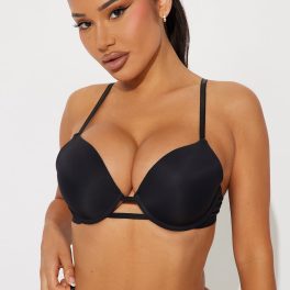 Black Microfiber Extreme Push Up Bra