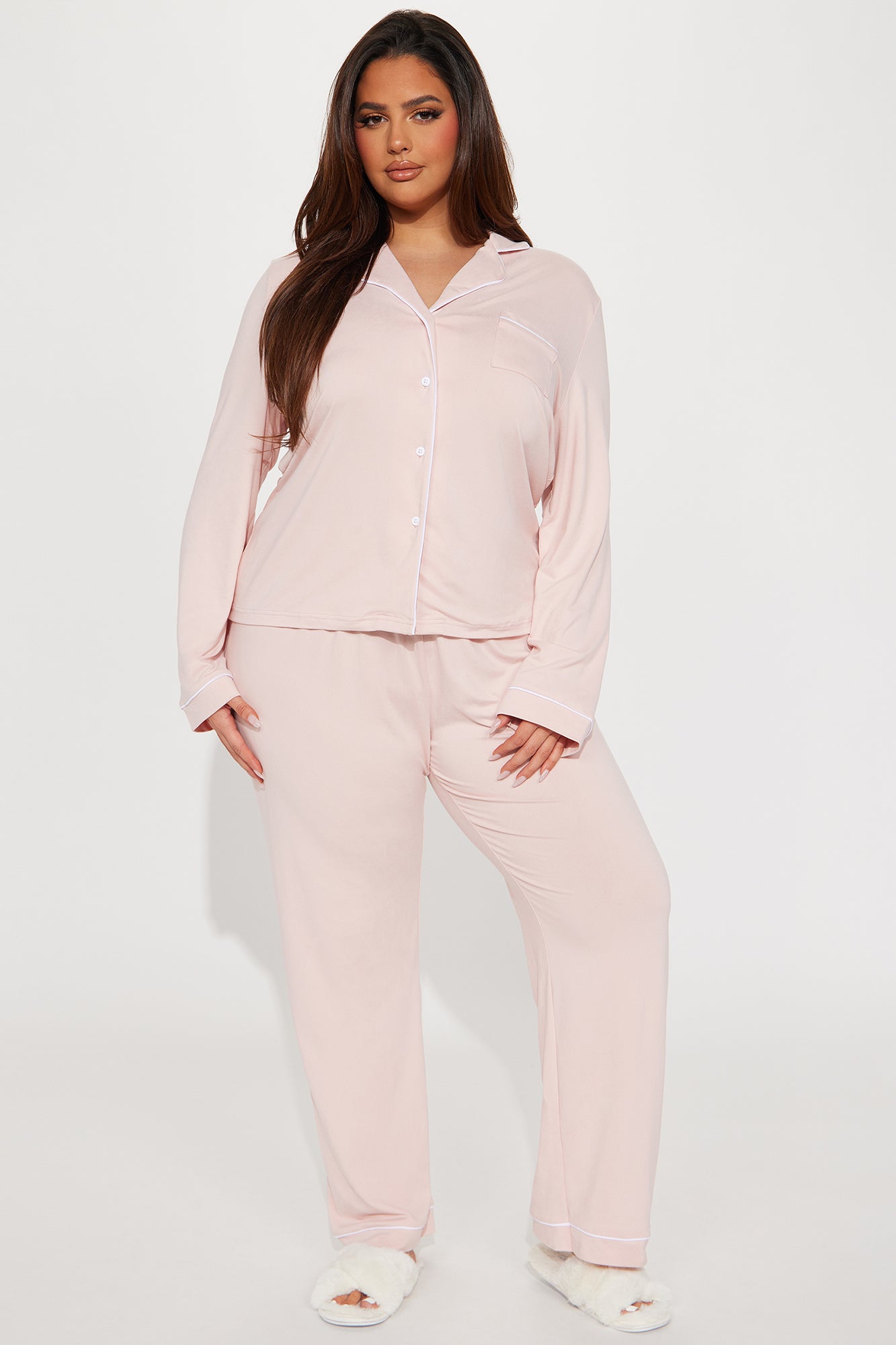 Relax With Me Pink Pajama Pant Set - Image 4