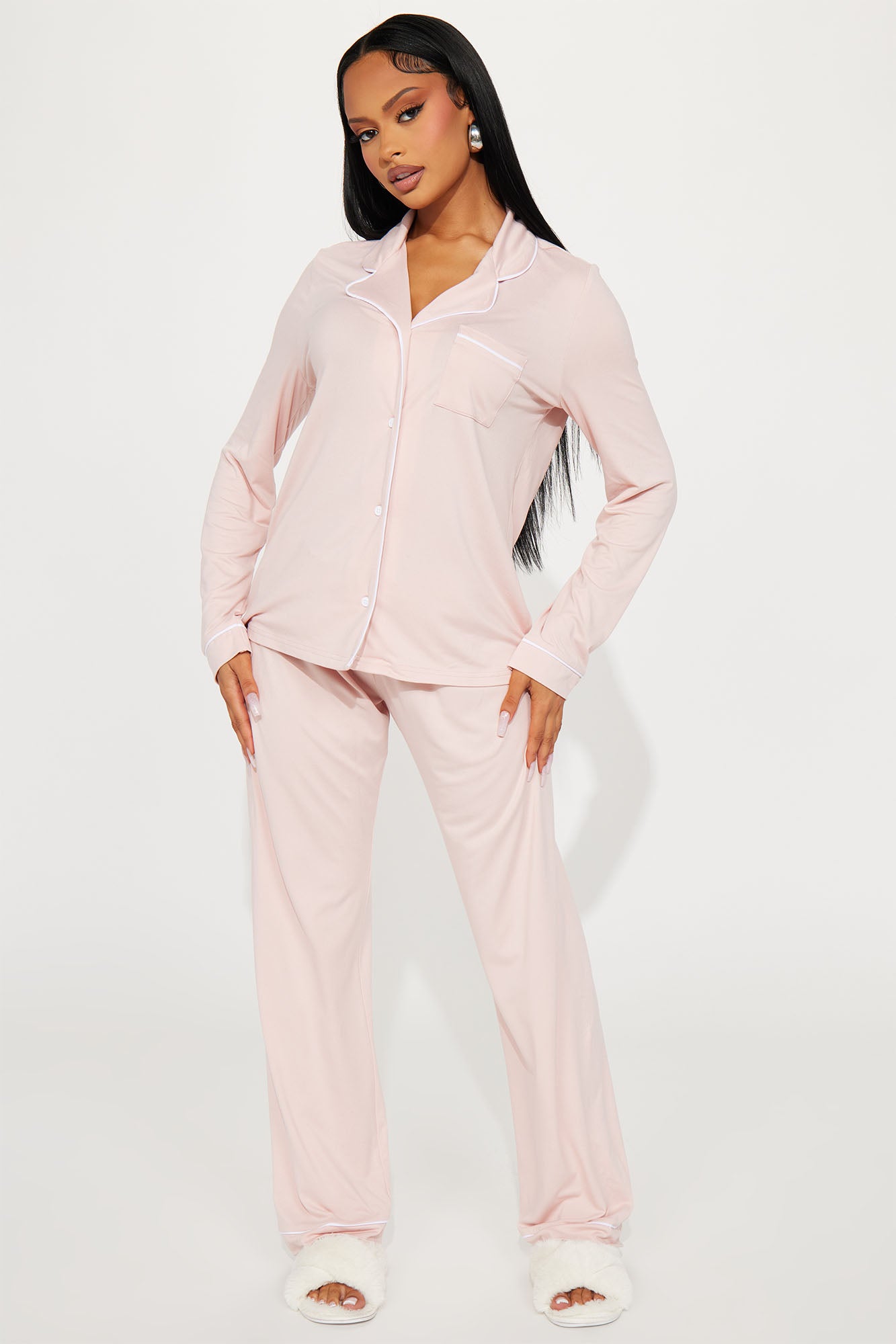 Relax With Me Pink Pajama Pant Set