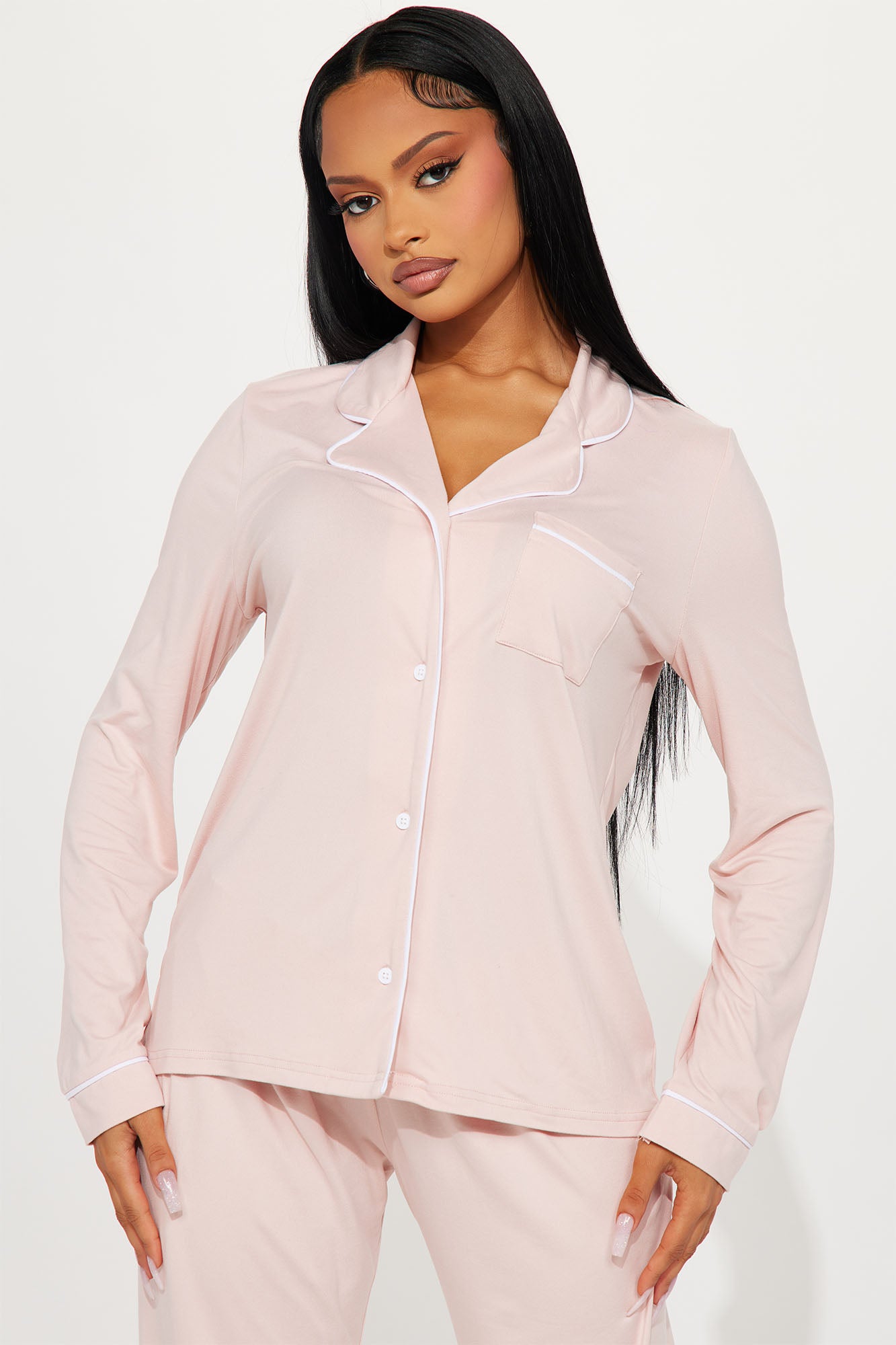 Relax With Me Pink Pajama Pant Set - Image 2