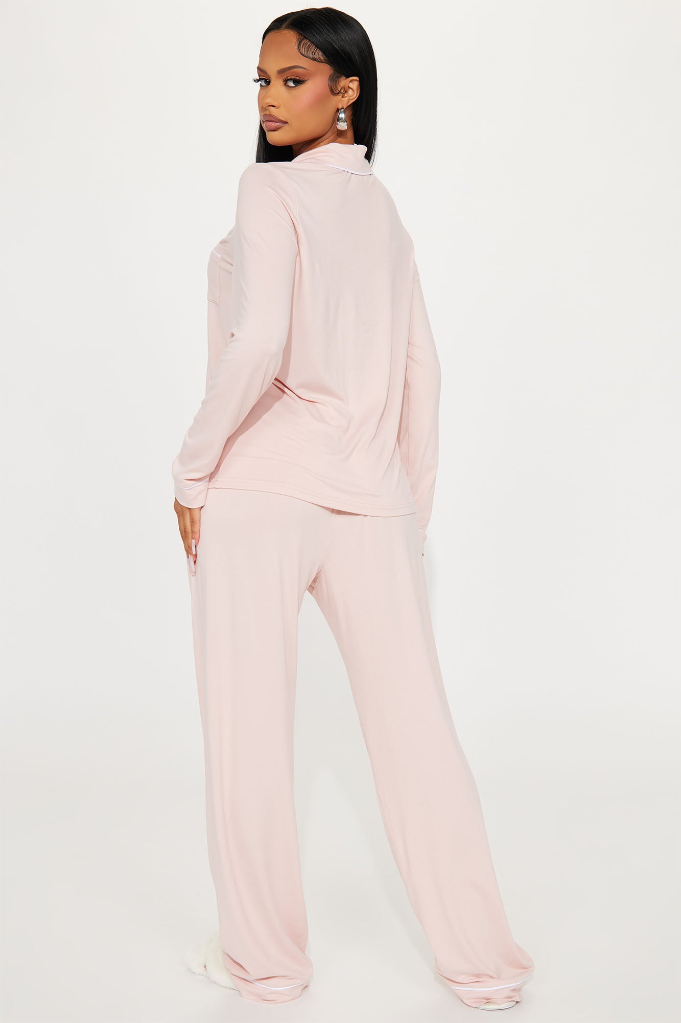 Relax With Me Pink Pajama Pant Set - Image 3
