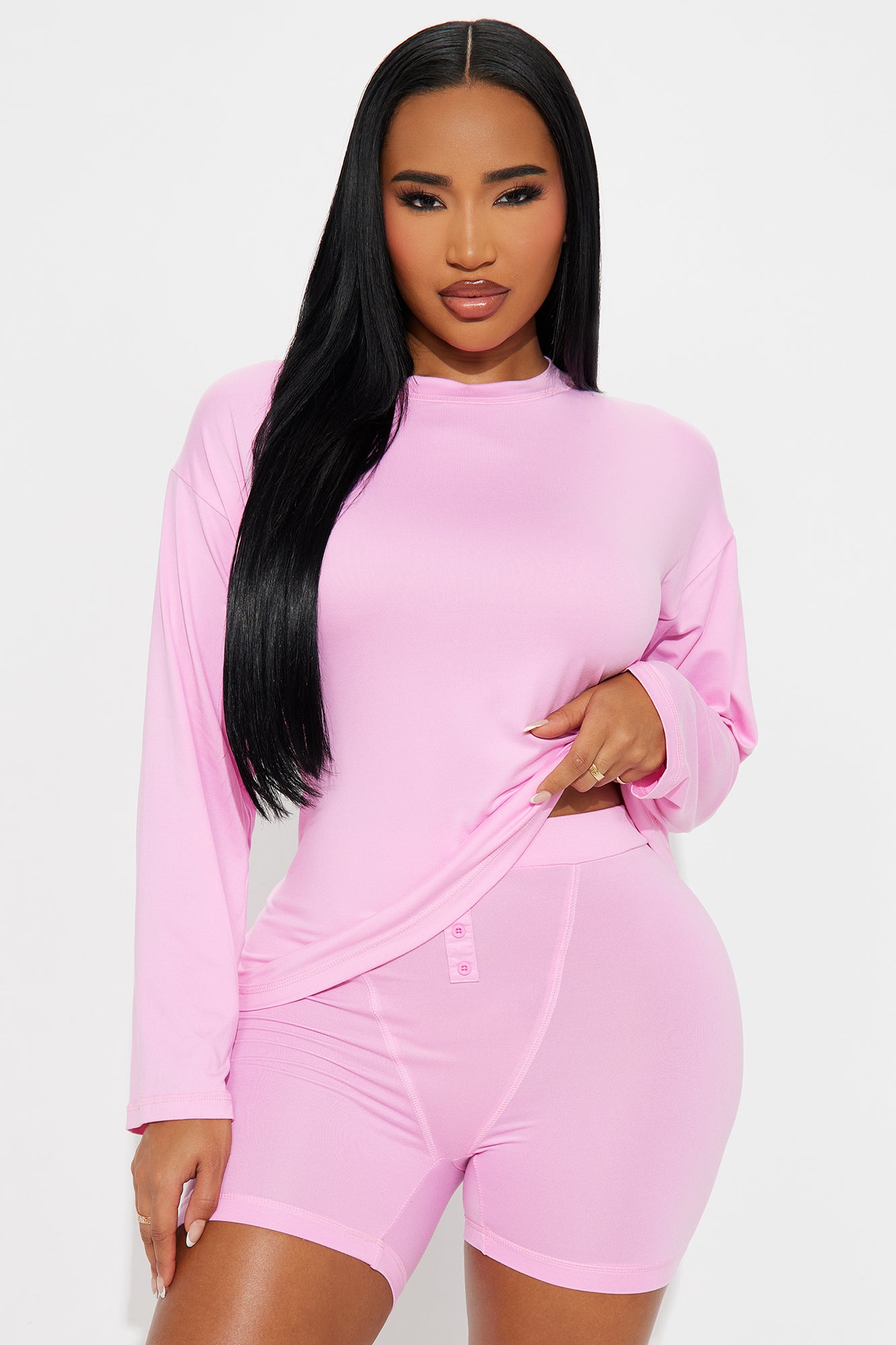Me And You Pink Pajama Boxer Short Set - Image 2
