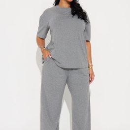 Relax Mood Heather Grey Pajama Pant Set