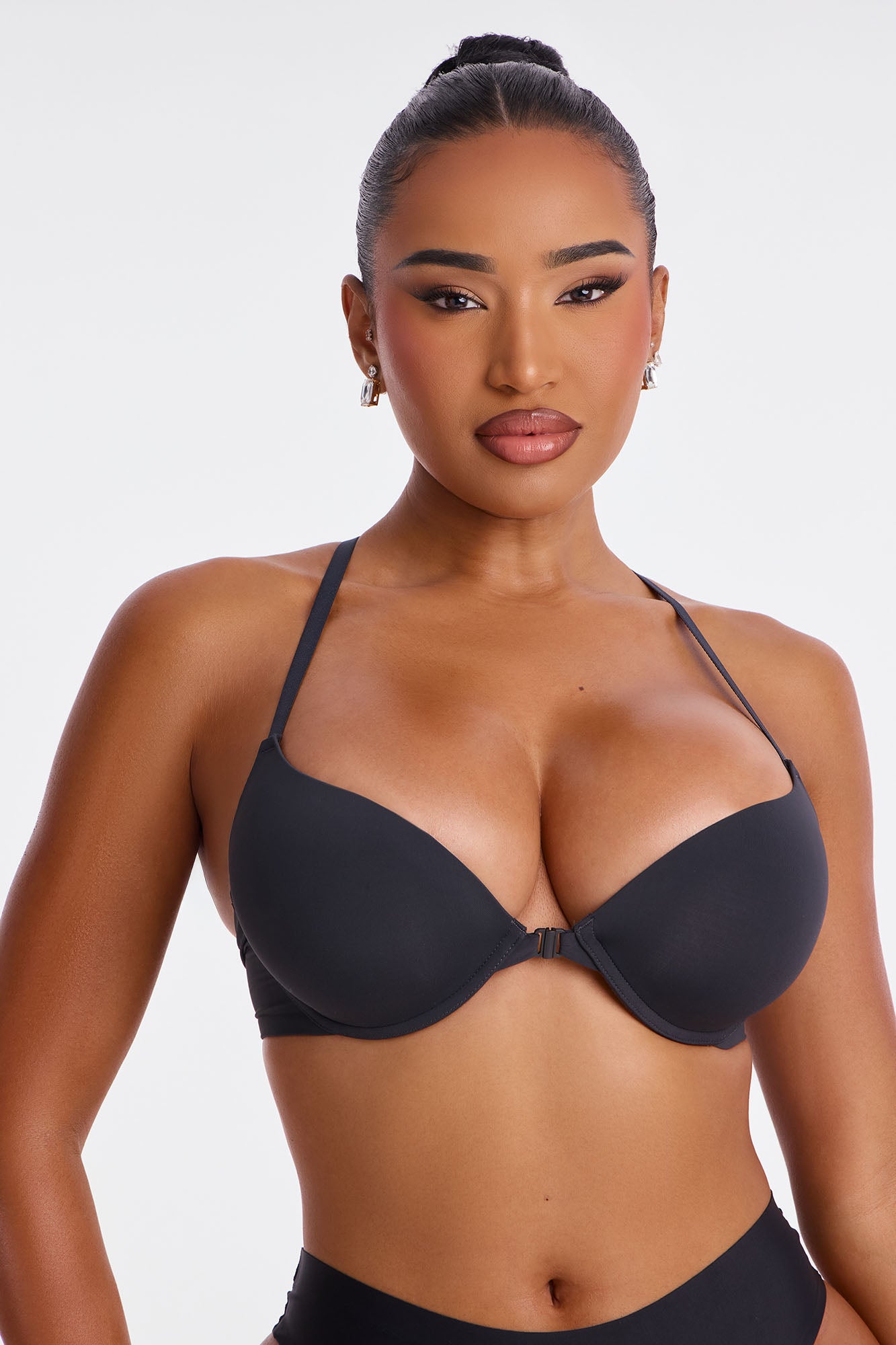 Light As A Feather Black Front Closure Bra - Image 2