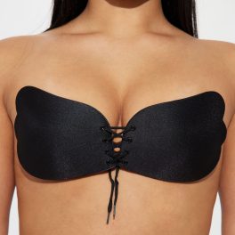 Pull Them Close Black Invisible Bra