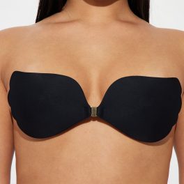 Hooked On You Black Push Up Invisible Bra