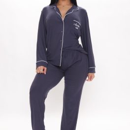 Awakeish Navy Pajama Pant Set