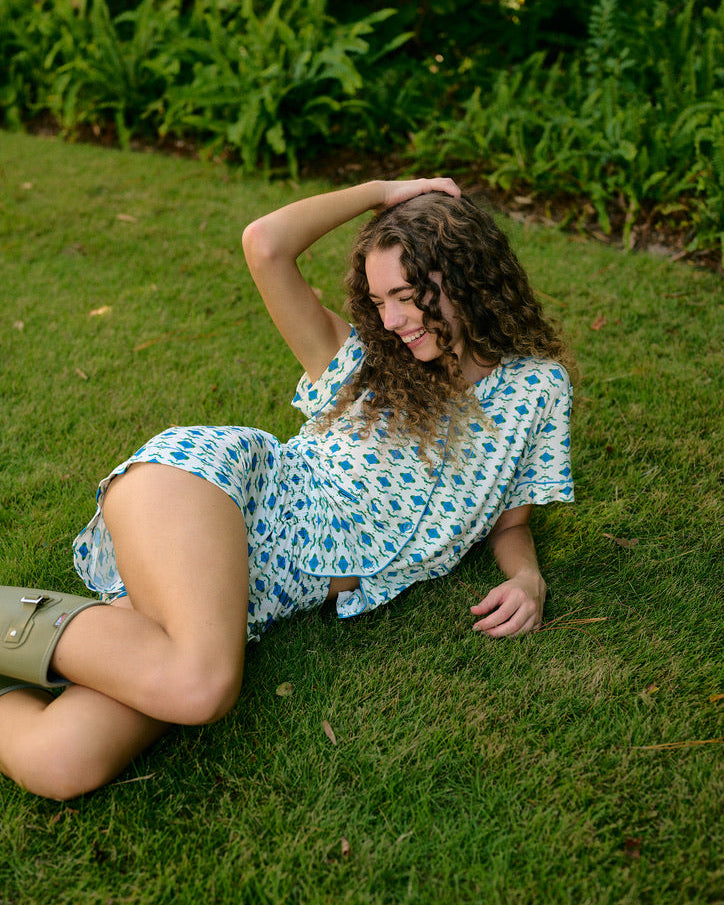 Classic Pajama Short - Blue Saturn - Image 3